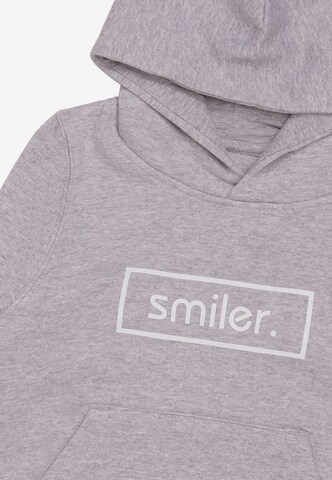 smiler. Sweatshirt in Grau