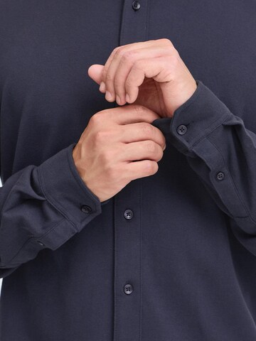 Casual Friday Slim fit Button Up Shirt 'CF Arthur' in Blue