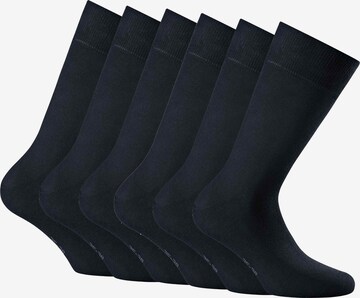 Chaussettes Rohner Basic en bleu : devant