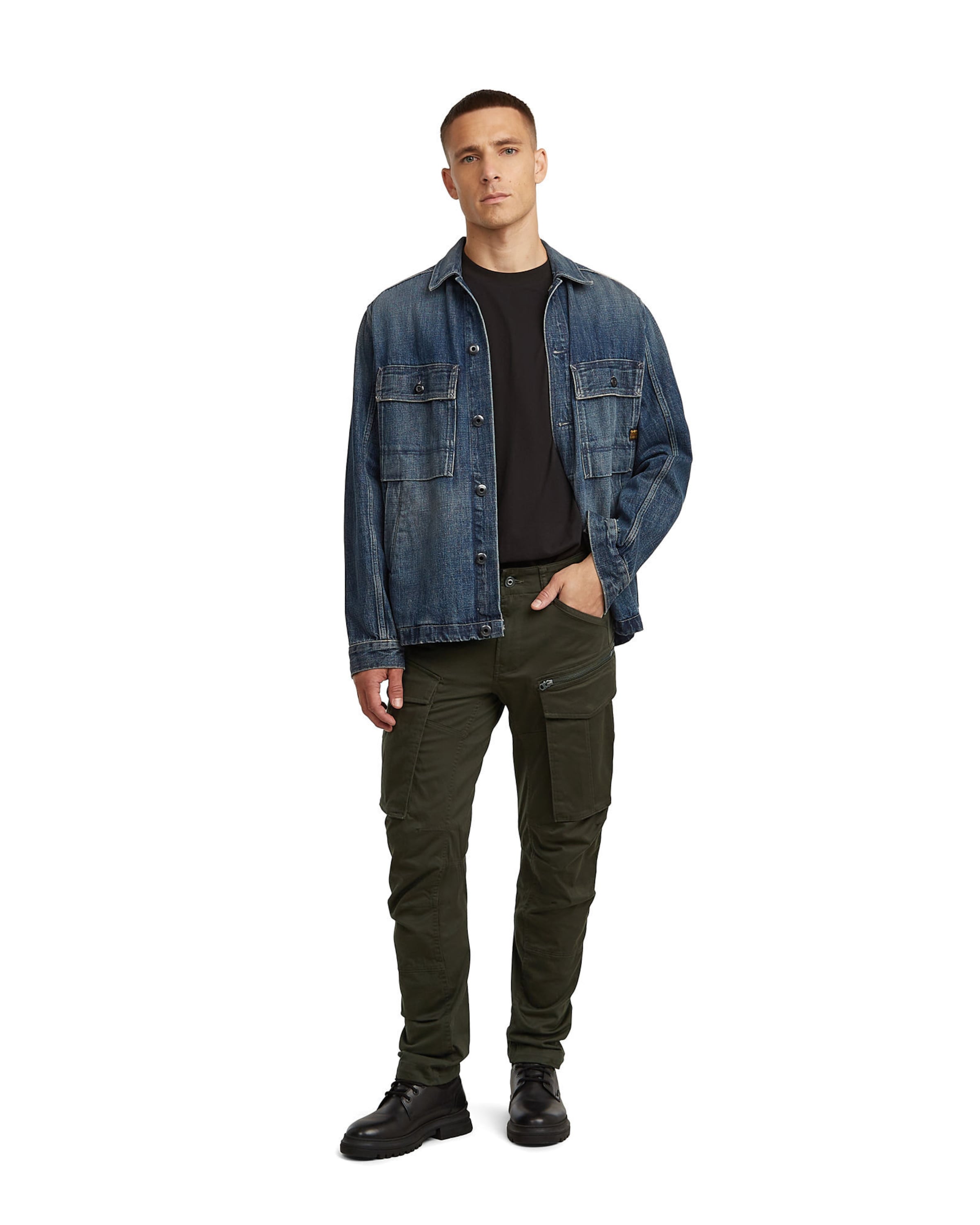 Effilé Pantalon cargo G-STAR en gris