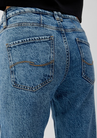 QS Wide leg Jeans 'Catie' i blå