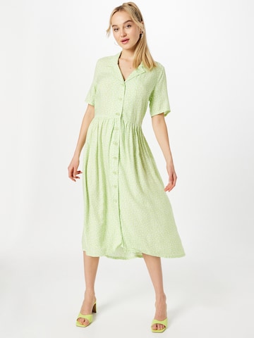 Monki Shirt Dress 'Mattan' in Green: front