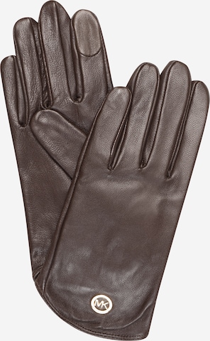 MICHAEL Michael Kors - Guantes con dedos en marrón: frente