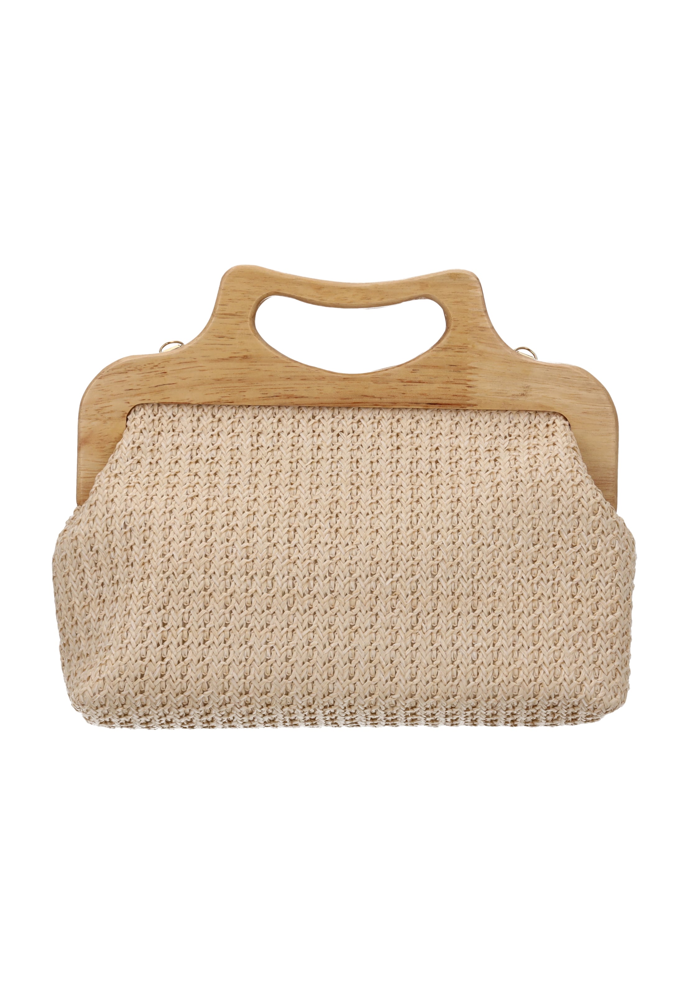 usha FESTIVAL Clutch in White: front