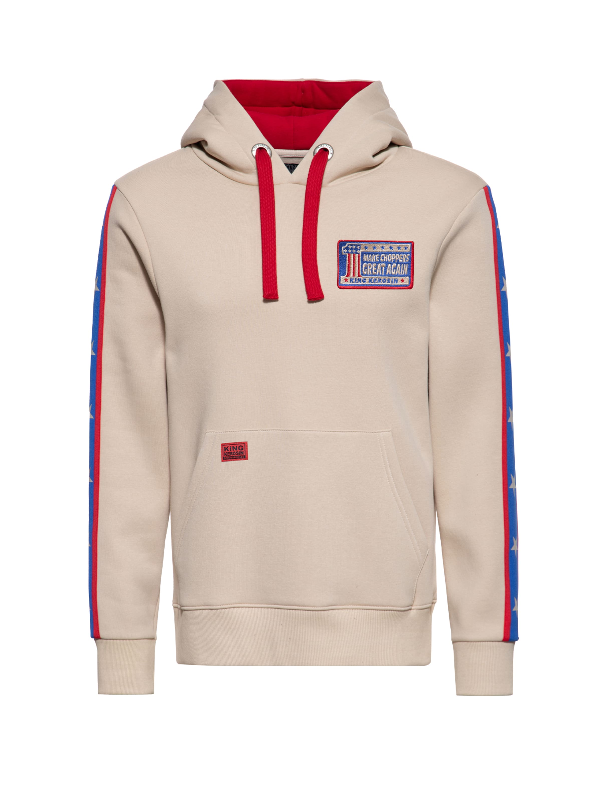 King Kerosin Sweater 'Make Chopper Great Again' in Beige