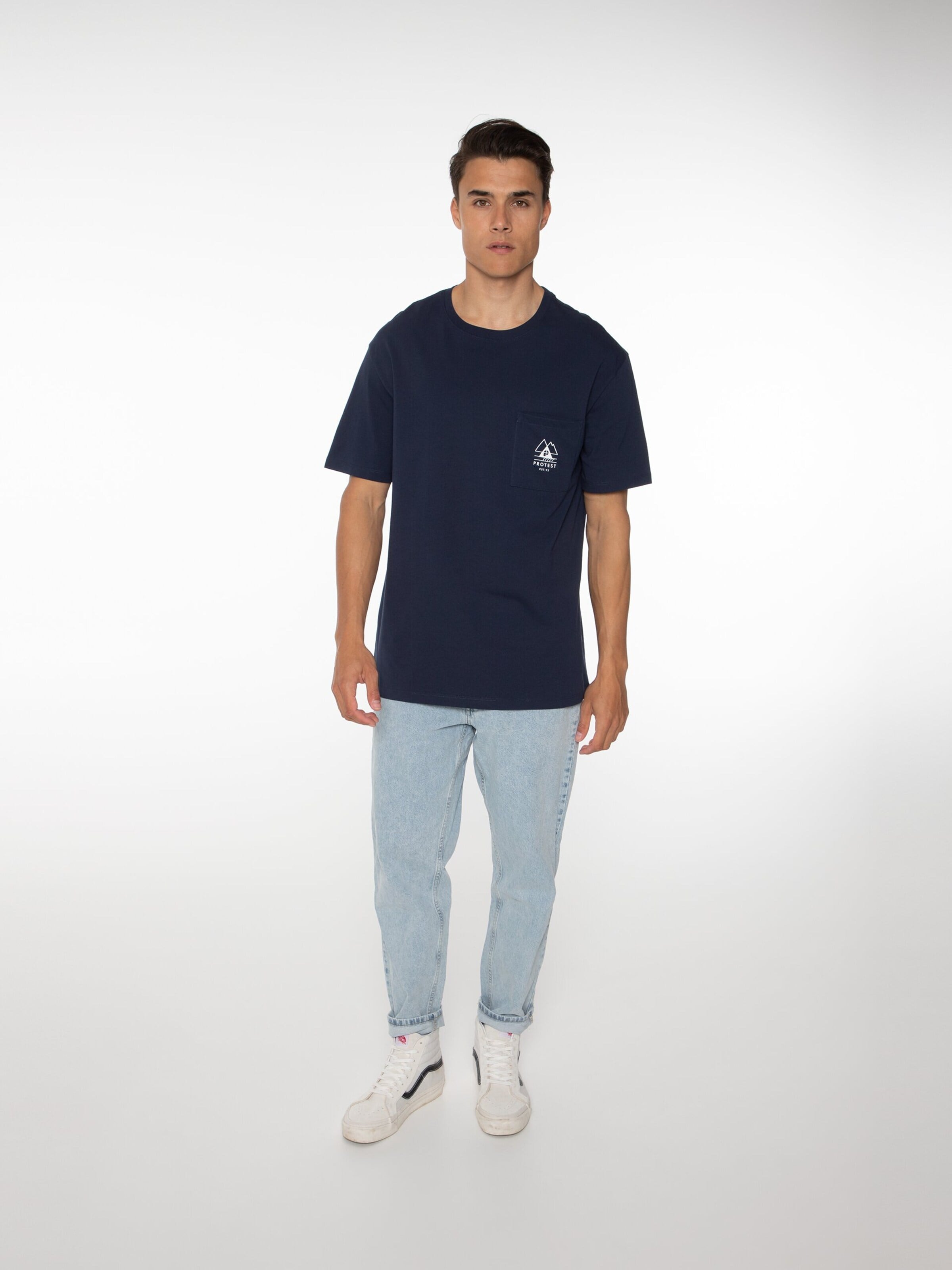 PROTEST Shirt 'ISIAH'‌‌‌‌‌‌‌‌ in Blau: Vorderseite