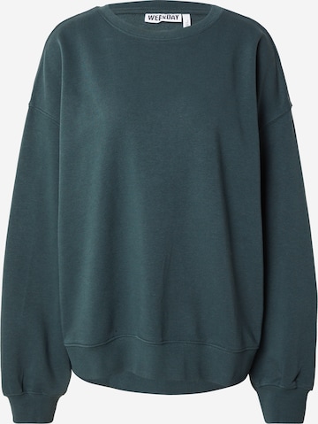 žalia WEEKDAY Megztinis be užsegimo 'Tasha': priekis