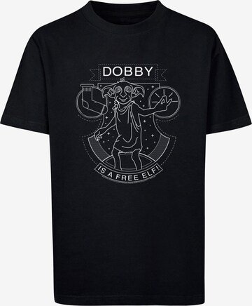 ABSOLUTE CULT Shirt 'Harry Potter - Dobby Seal' in Schwarz: predná strana