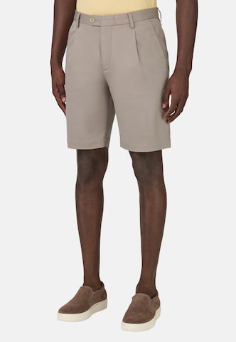 Coupe slim Pantalon à pince Boggi Milano en gris : devant