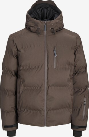 JACK & JONES Winter Jacket 'Sweep' in Brown: front