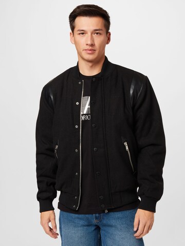 Colourful Rebel Between-Season Jacket in Black: front