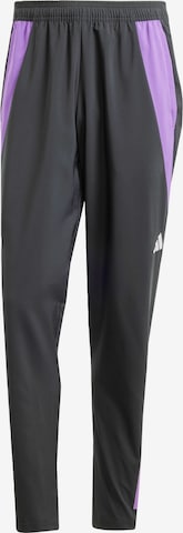 ADIDAS PERFORMANCE Loose fit Workout Pants 'DFB Tiro 24' in Black: front