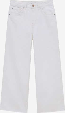 Loosefit Jean Pull&Bear en blanc : devant