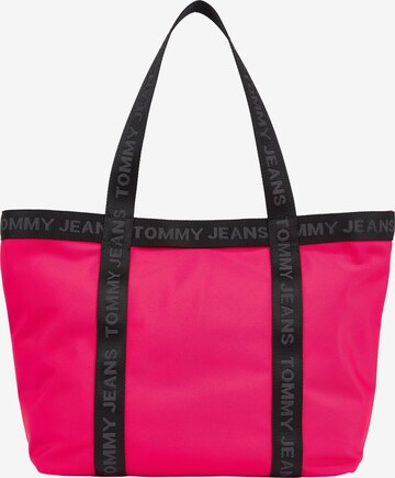 Shopper 'Essentials' di Tommy Jeans in rosa: frontale