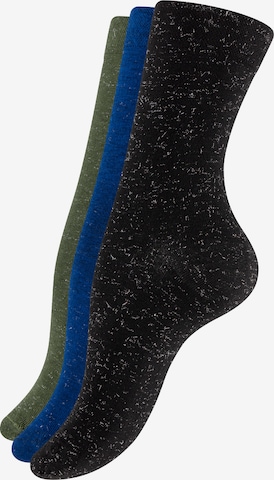 Calzino di Yenita in blu: frontale