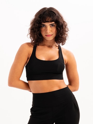 Justever Bustier Sport-BH in Schwarz