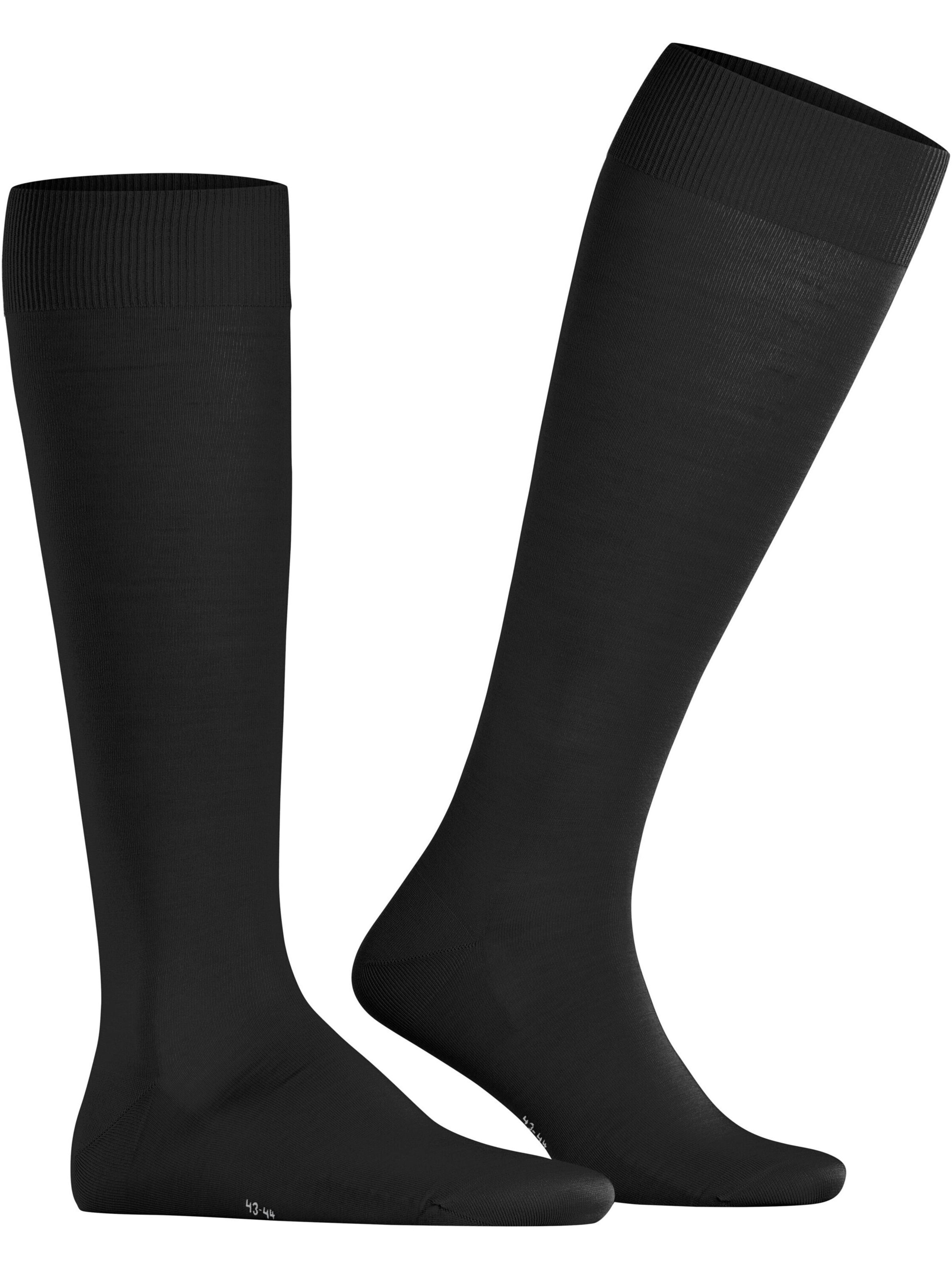 FALKE Knee High Socks 'ClimaWool' in Black