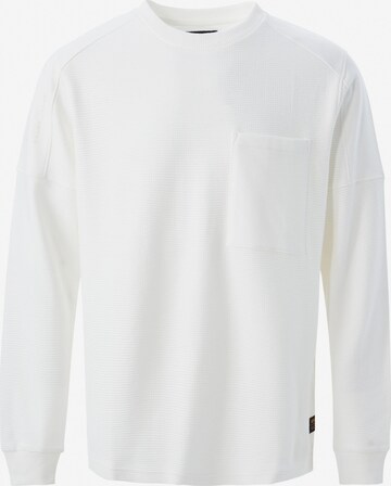 Salsa Jeans Sweater 'LOS ANGELES' in White: front