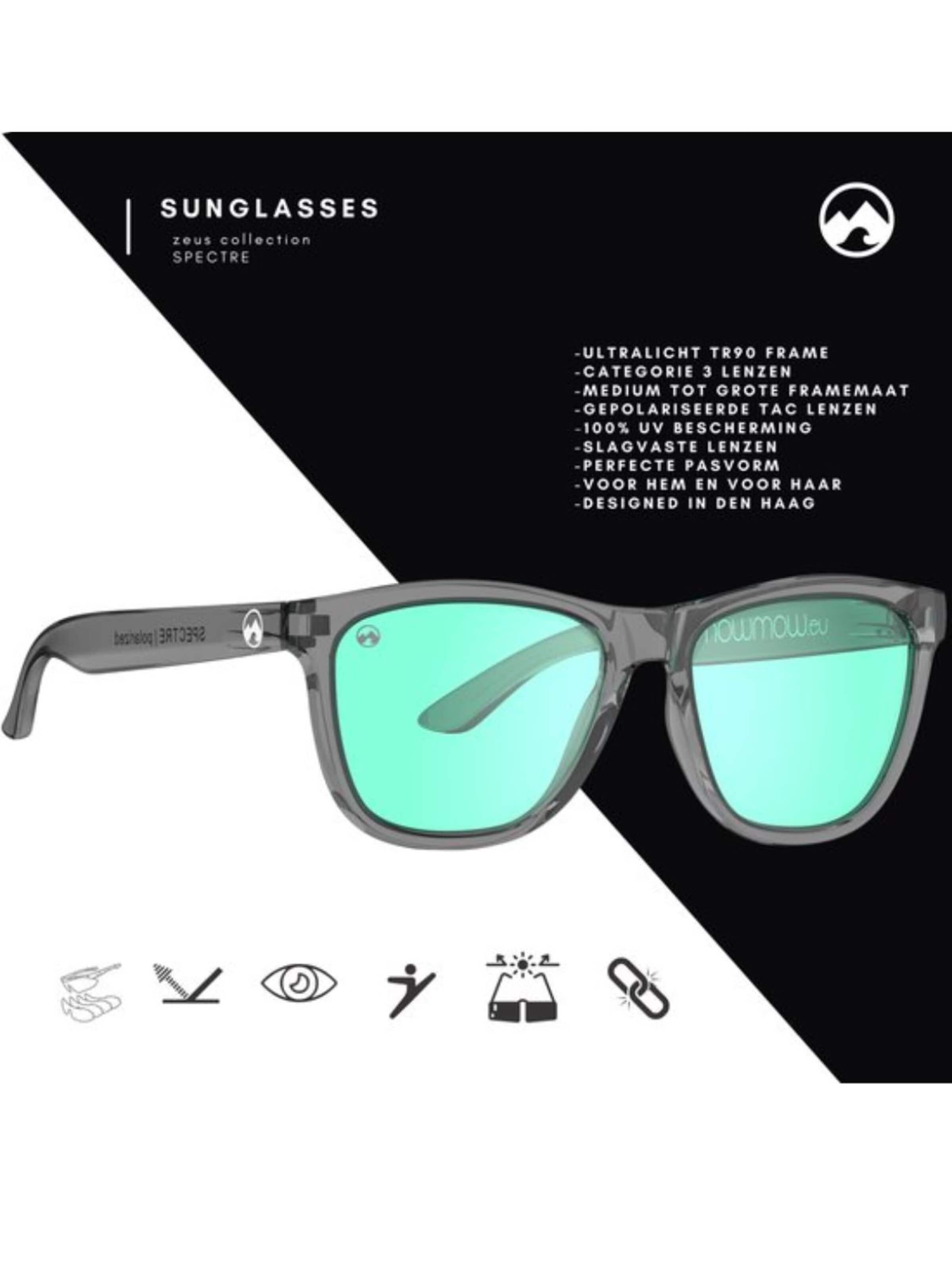 Mowmow - Gafas de sol deportivas 'MowMow Opal LIMITED Sunglasses - Polarized - Men - Women' en verde