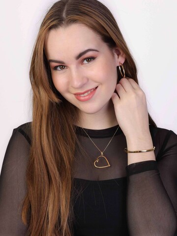 Lucardi Oorbellen 'Klassisch' in Goud: voorkant