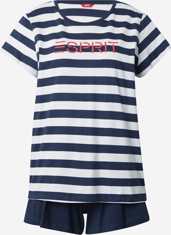 ESPRIT Korte pyjama 'MIA' in Blauw: voorkant