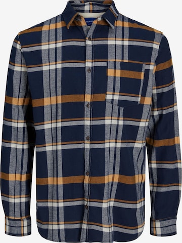 JACK & JONES Regular fit Button Up Shirt 'Owen' in Blue: front