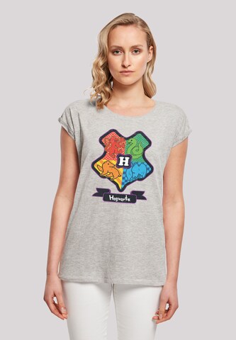 T-shirt 'Harry Potter Hogwarts Junior' F4NT4STIC en gris : devant