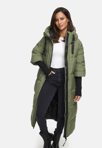 NAVAHOO Mantel 'Ciao Miau XIV' in Grün