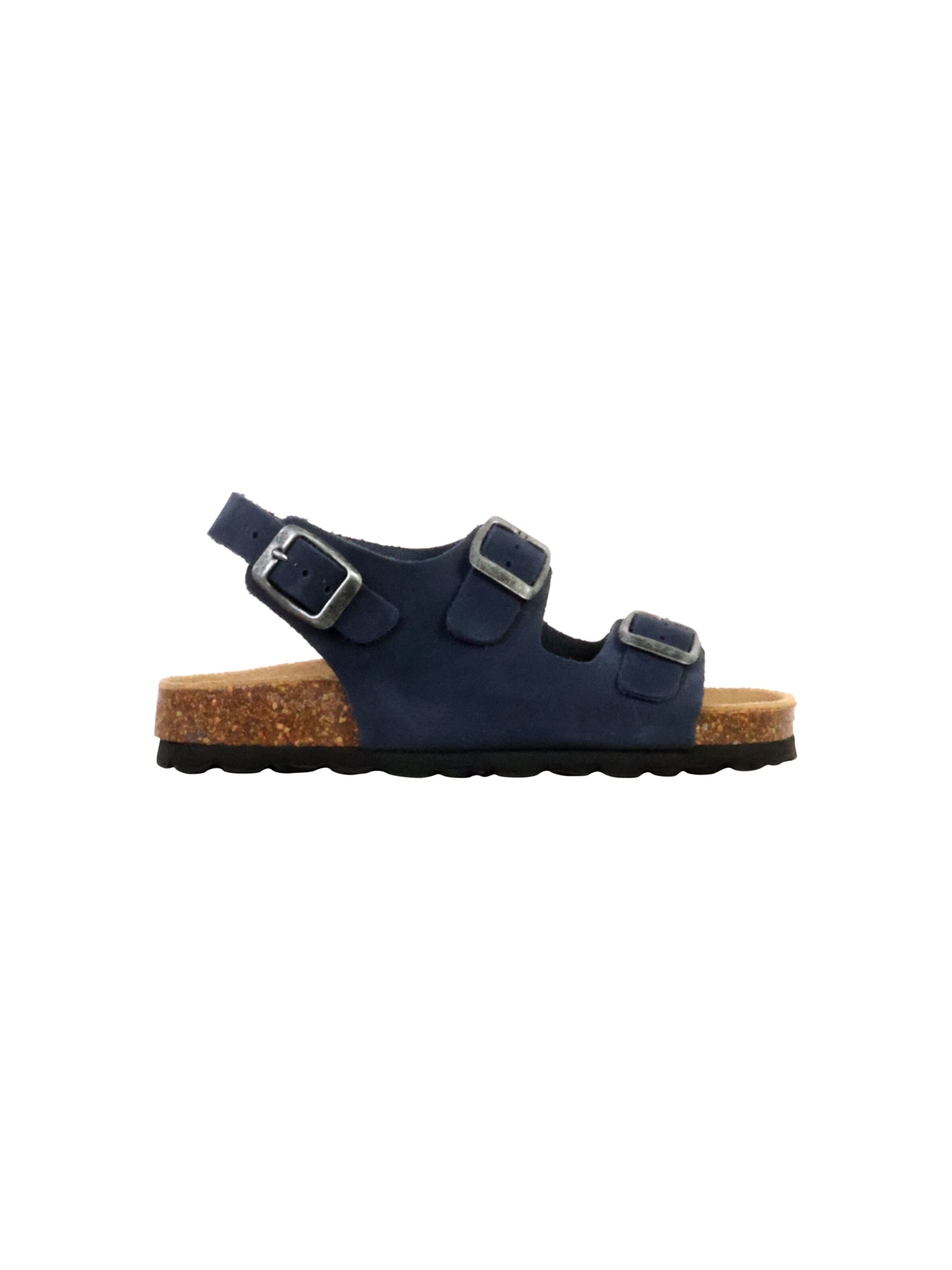 The Divine Factory Huisschoenen 'Kinder-Lederpantolette Noga Mistraly BS Edge' in Blauw