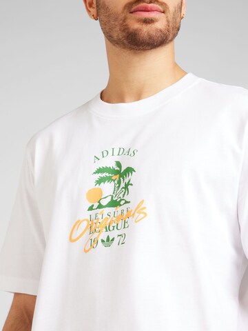 Tricou 'Leisure League' de la ADIDAS ORIGINALS pe alb