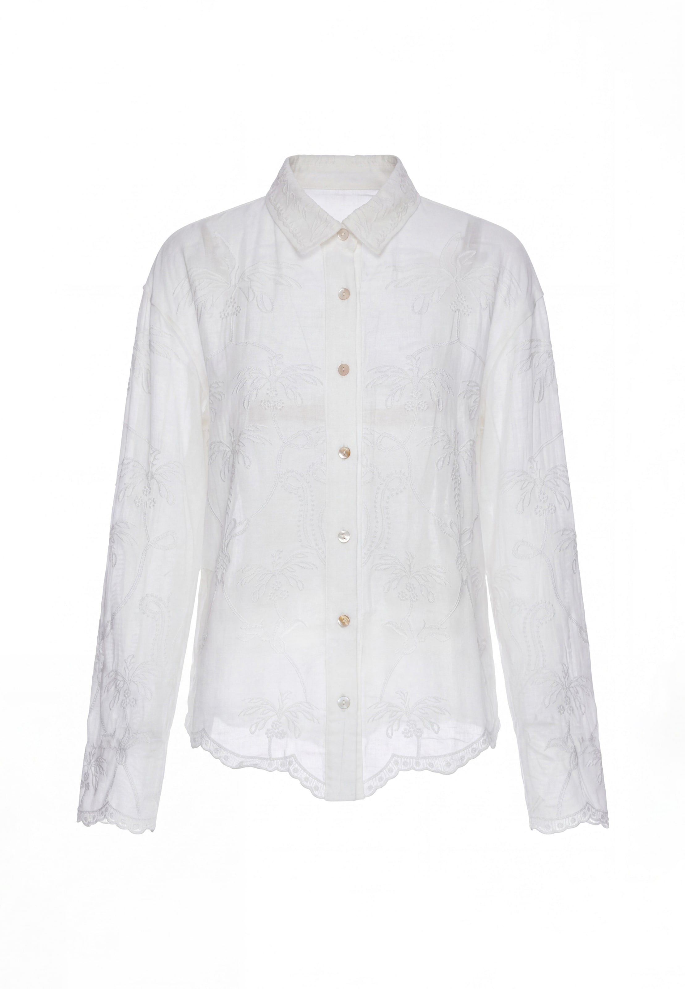 IZIA - Blusa em branco: frente
