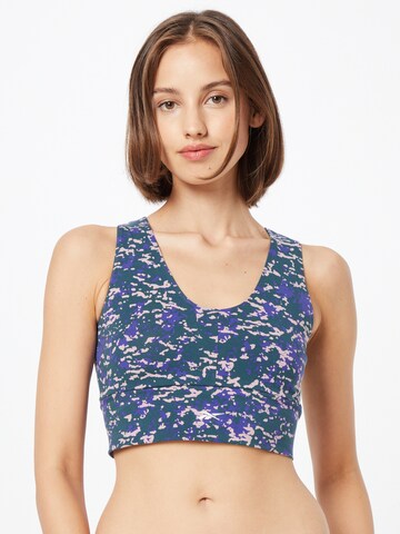 Reebok Bustier Biustonosz sportowy w kolorze zielony: przód