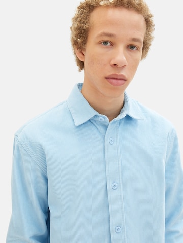 TOM TAILOR DENIM Regular Fit Hemd in Blau