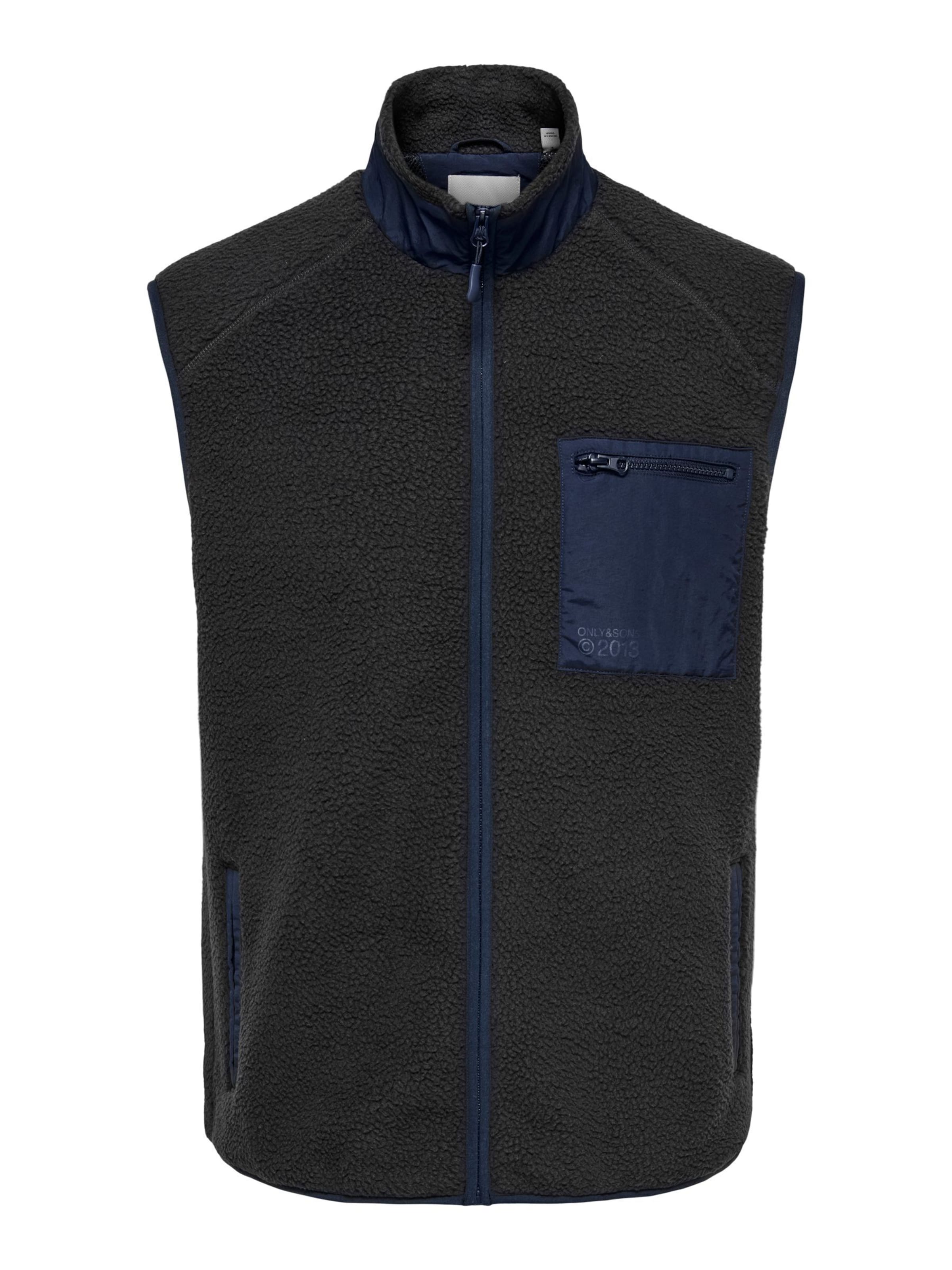 Only & Sons Bodywarmer 'DALLAS ' in Grijs: voorkant