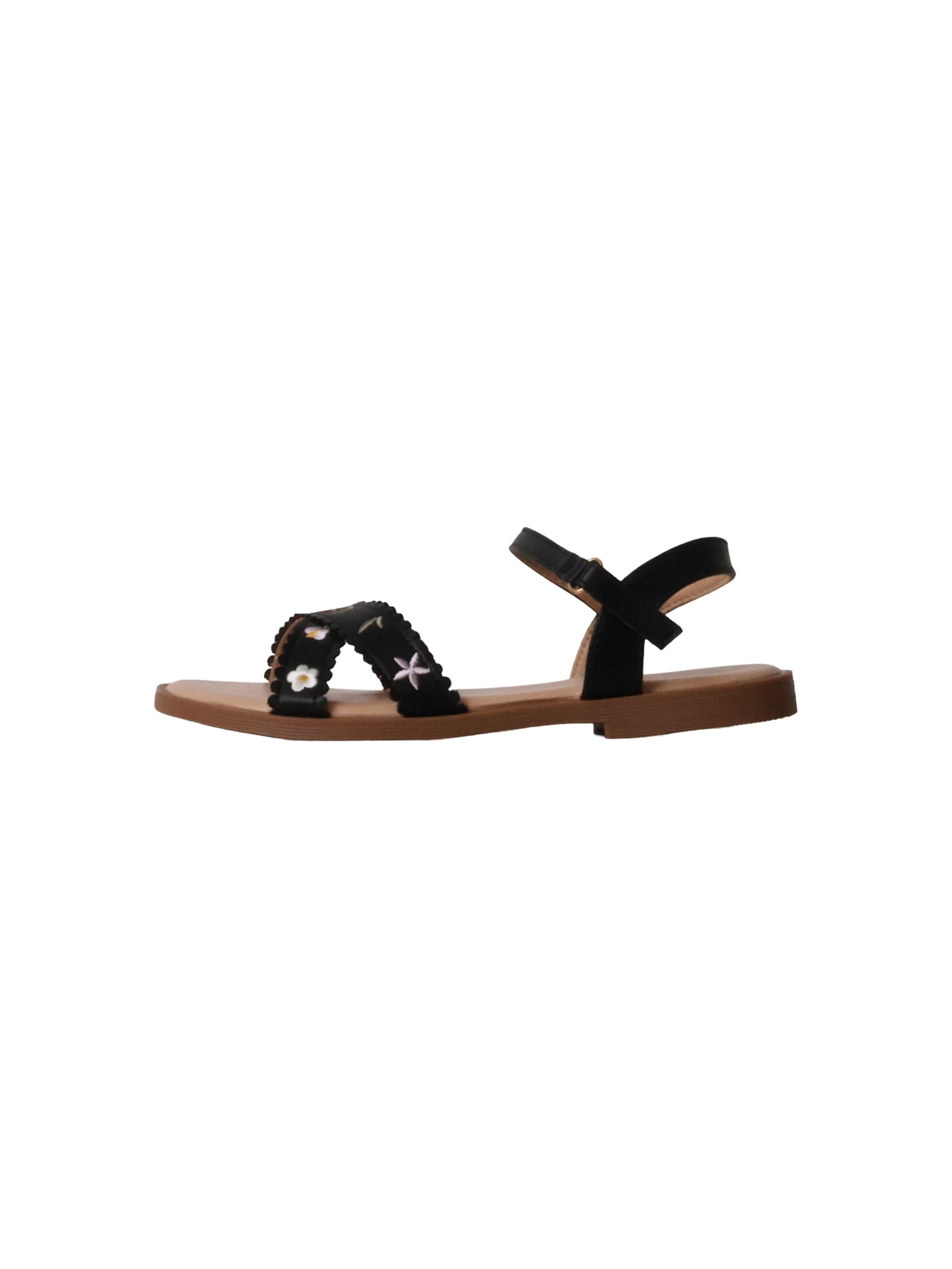 Super Mode Sandale 'Kindersandalen mit Klettverschluss'‌‌‌‌‌‌‌‌ in Schwarz: Vorderseite