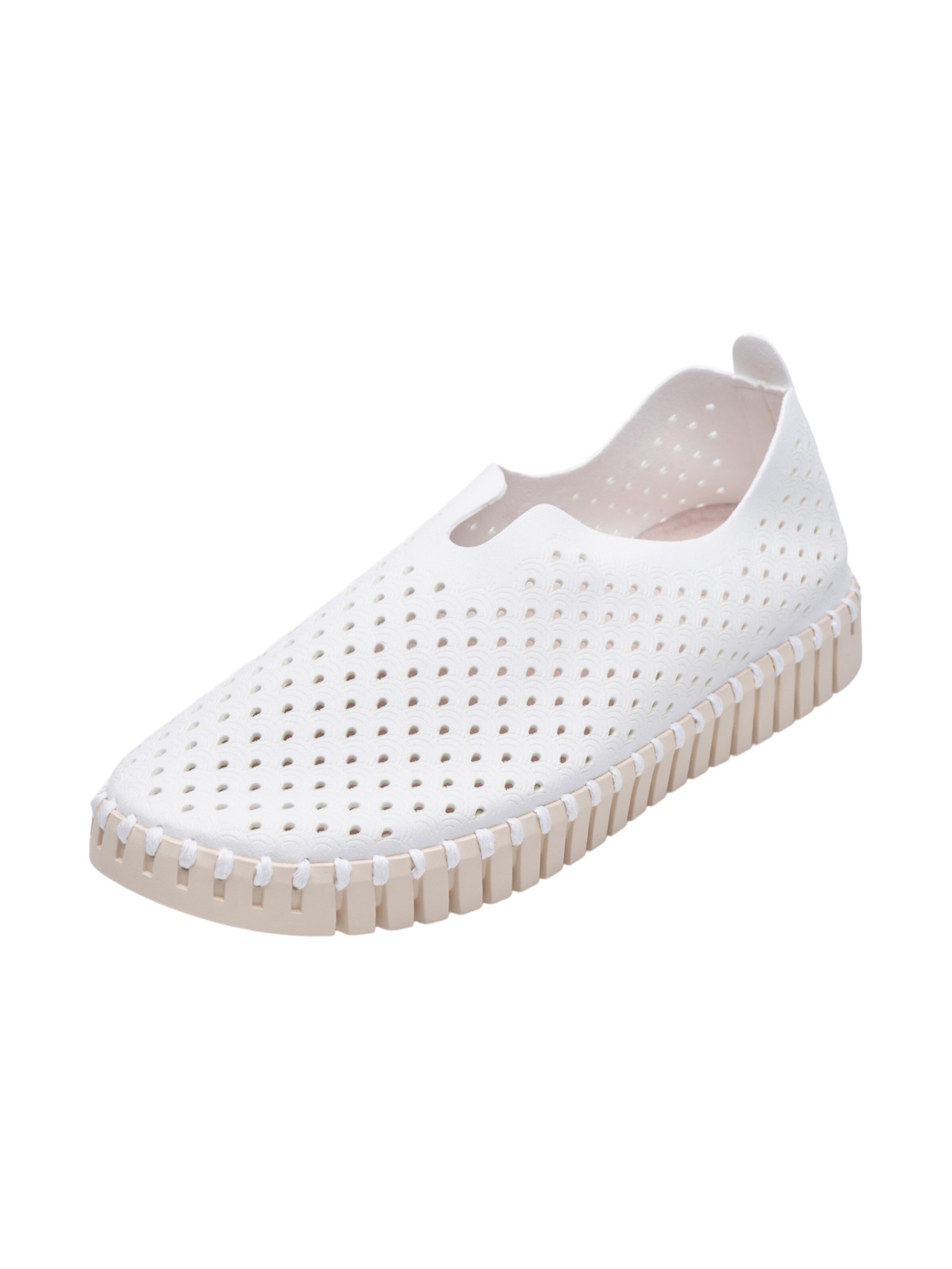 ILSE JACOBSEN Slip-on 'Tulip' in Wit