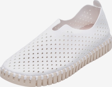 ILSE JACOBSEN Slipper 'Tulip' i hvid: forside