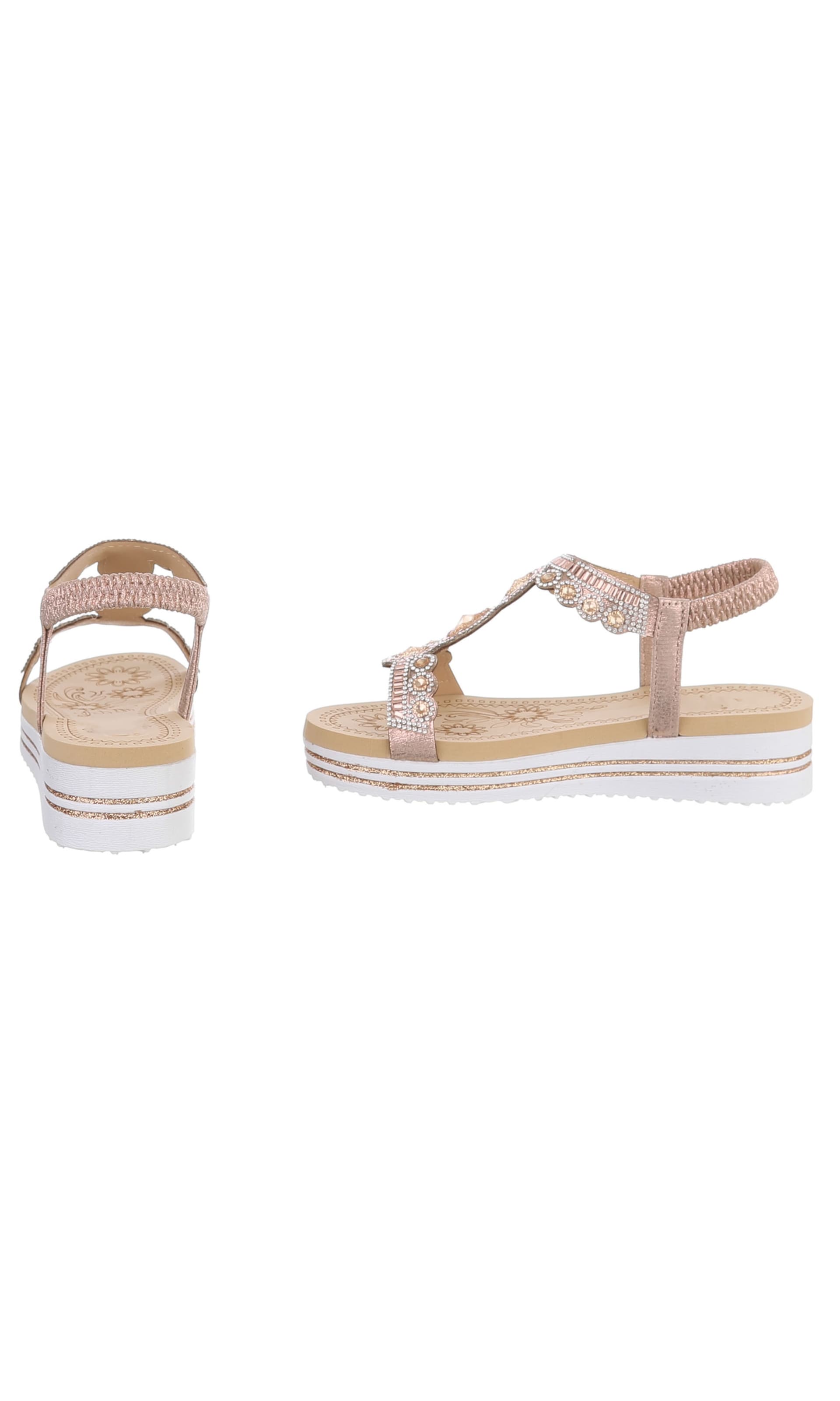 Ital-Design Sandale in Beige