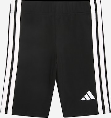 juoda ADIDAS SPORTSWEAR Siauras Sportinės kelnės 'Essentials': priekis