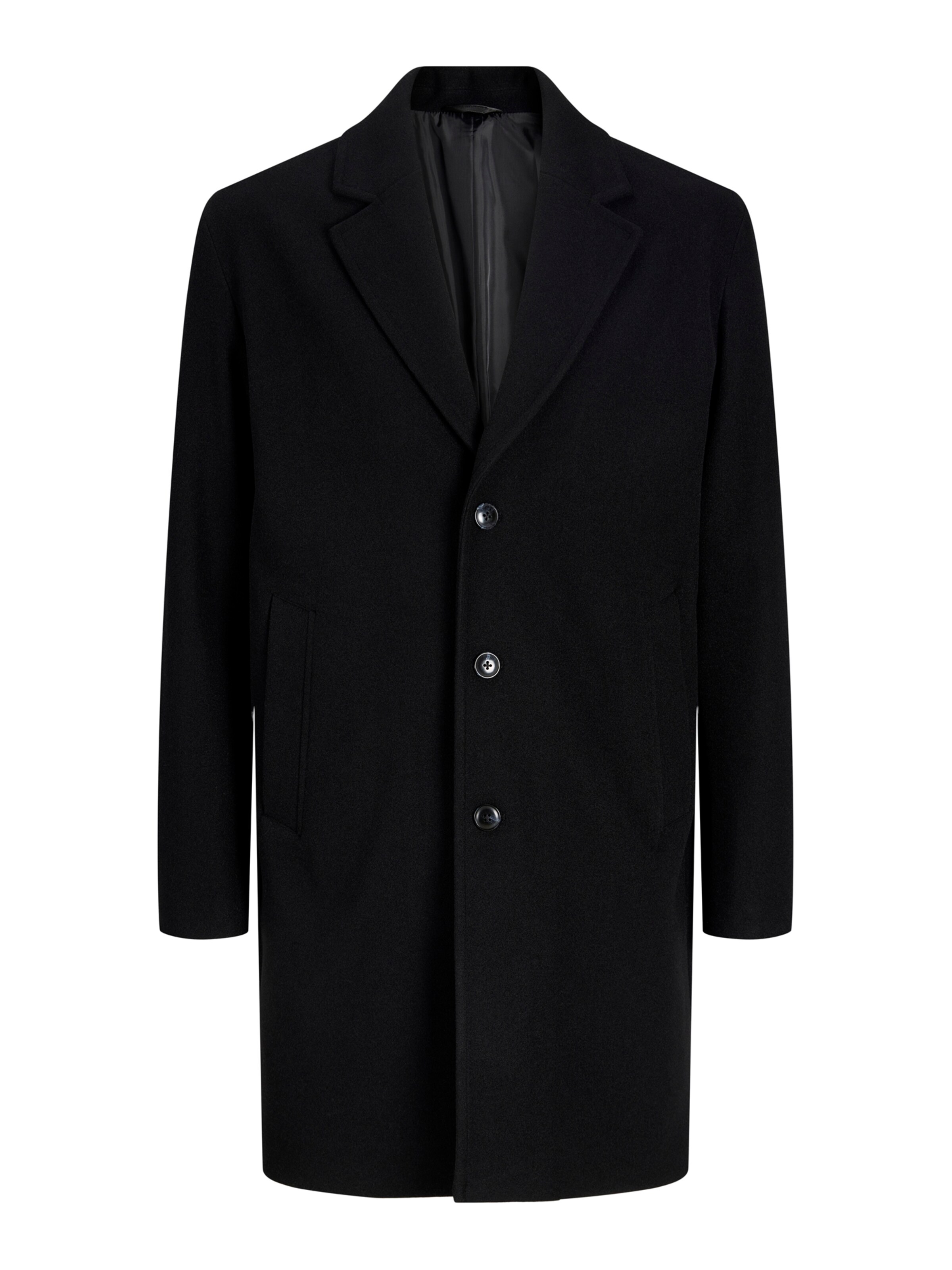 JACK & JONES Manteau mi-saison 'JJEJAMES' en S en noir, Vue avec produit