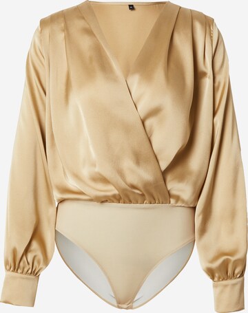 Trendyol Blouse bodysuit in Gold: front