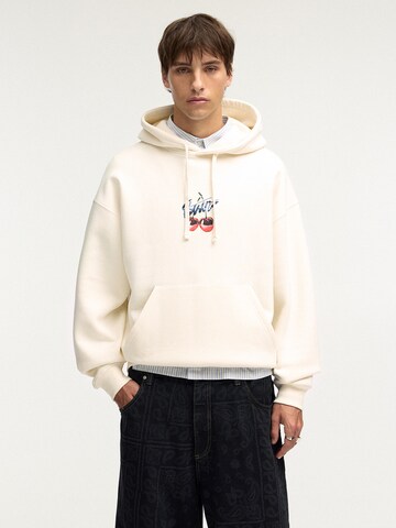 Pull&Bear Sweatshirt in Weiß