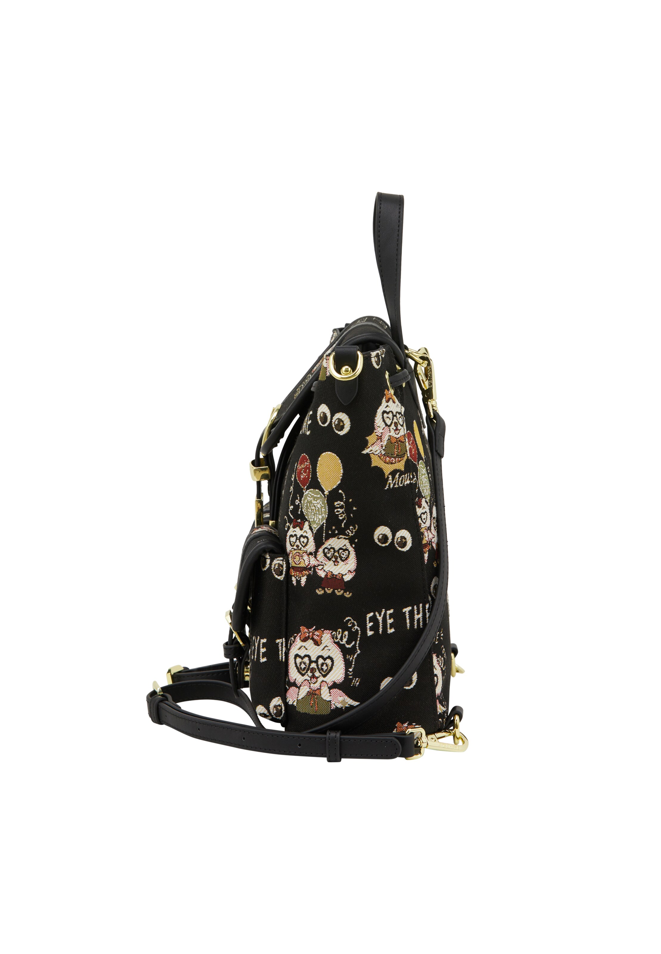 MYMO Nahrbtnik 'Pop Eyetheme' | črna barva
