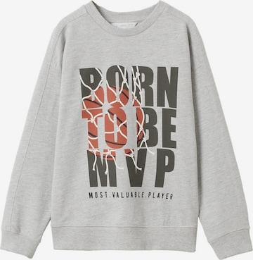 Pull-over MANGO KIDS en gris : devant