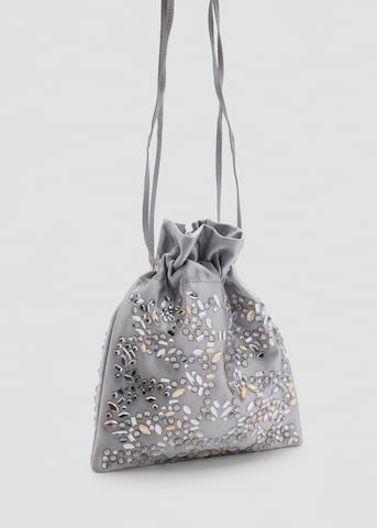MANGO Clutch 'ALANA' in Grey: front