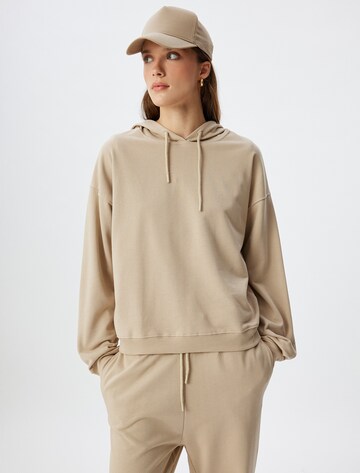 Koton Sweatshirt in Beige: Vorderseite