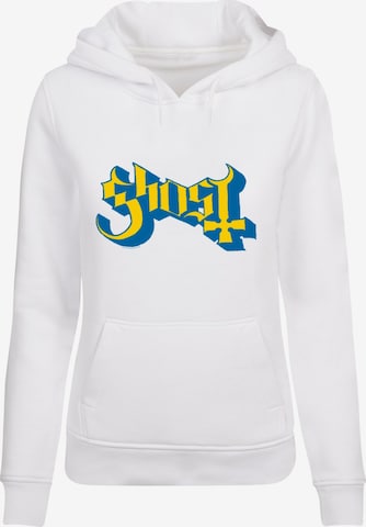 Merchcode Sweatshirt 'Ghost' in White: front