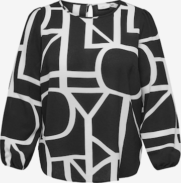 Camicia da donna di ONLY Carmakoma in nero: frontale