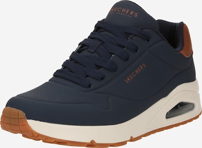 SKECHERS Matalavartiset tennarit 'Uno - Suited On Air' värissä laivastonsininen / konjakki, Tuotenäkymä