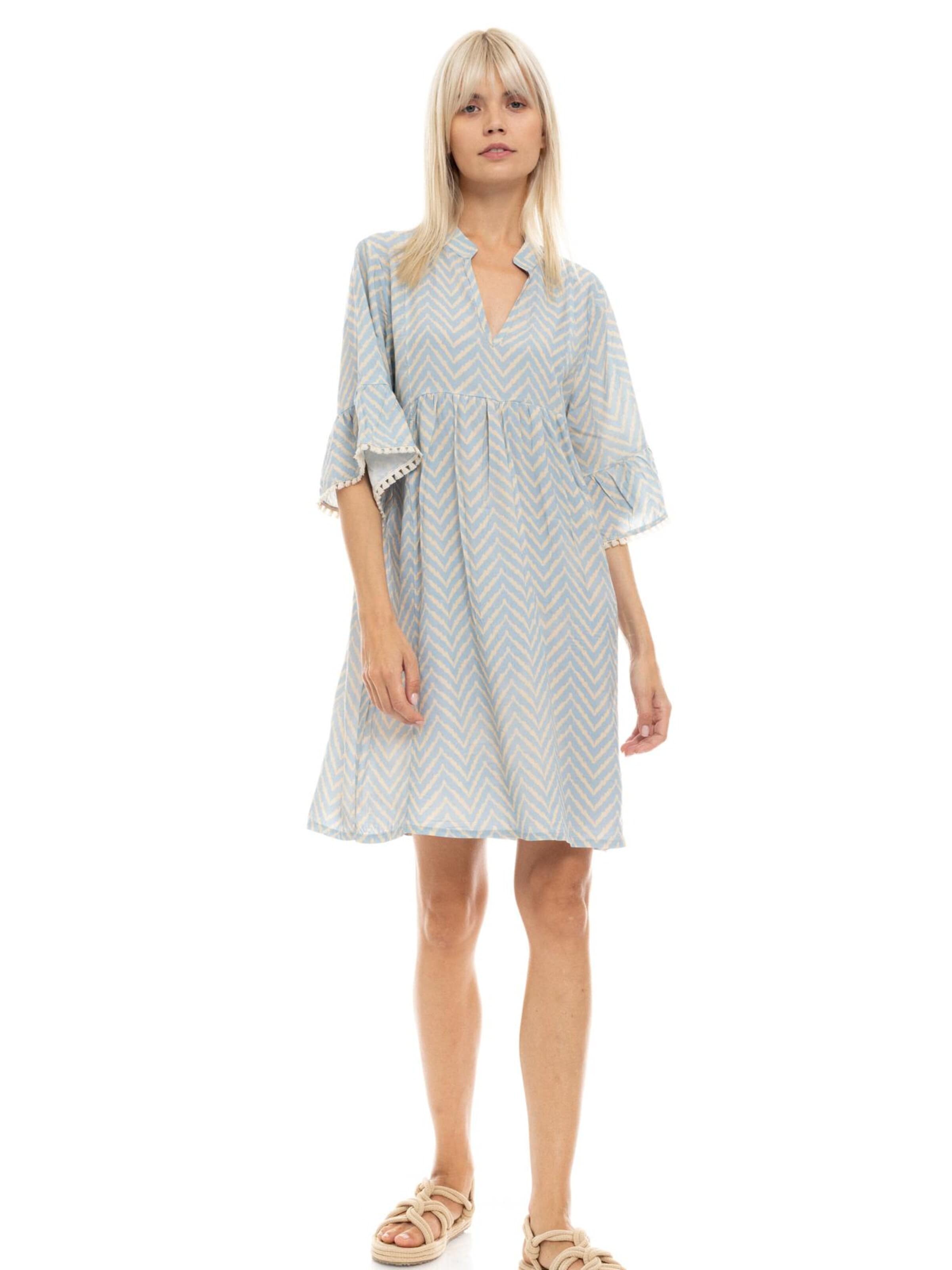 Pink Label - Vestido de verano 'BEACHWEAR CABANA' en azul: frente